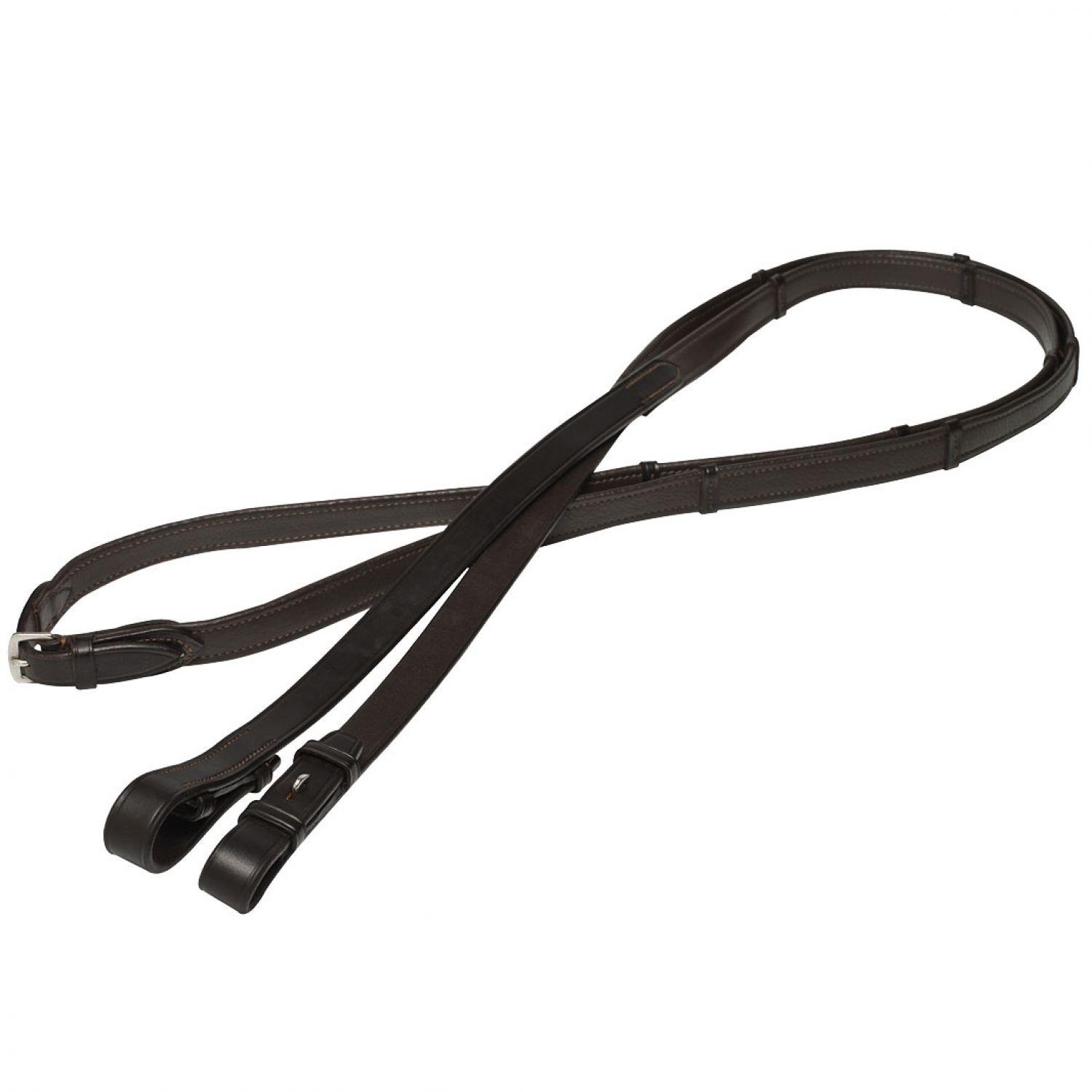 Ph Dressage Reins Childs Brown With Stops 3243